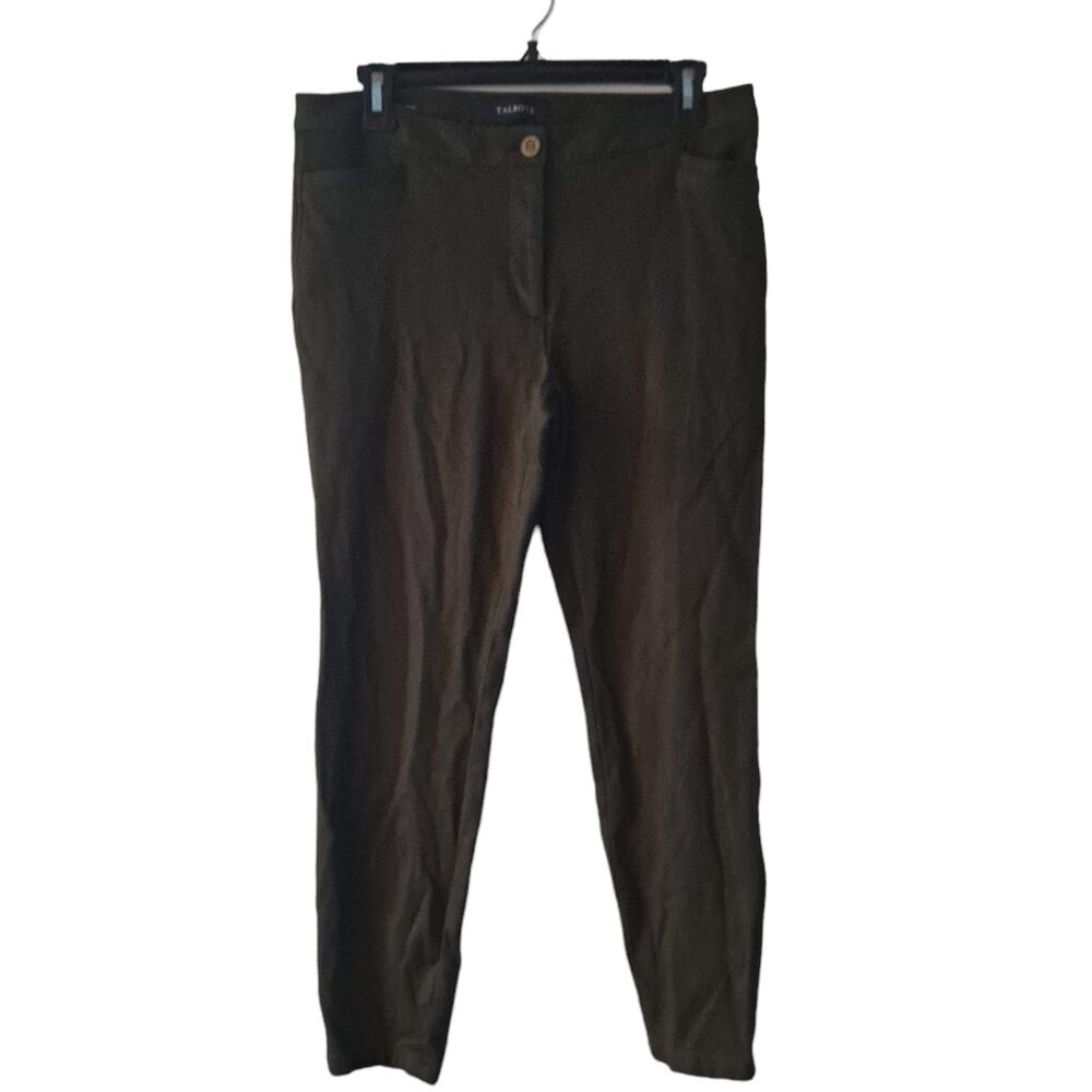 Talbots Womens Petite Olive Green  Skinny Ankle Pants -  Size 8P